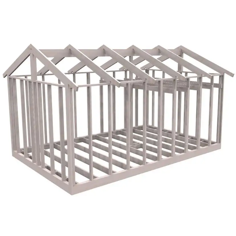 Attefallsstomme Byggstommar 22 grader Med Loft 6000x3940 mm Lösvirke