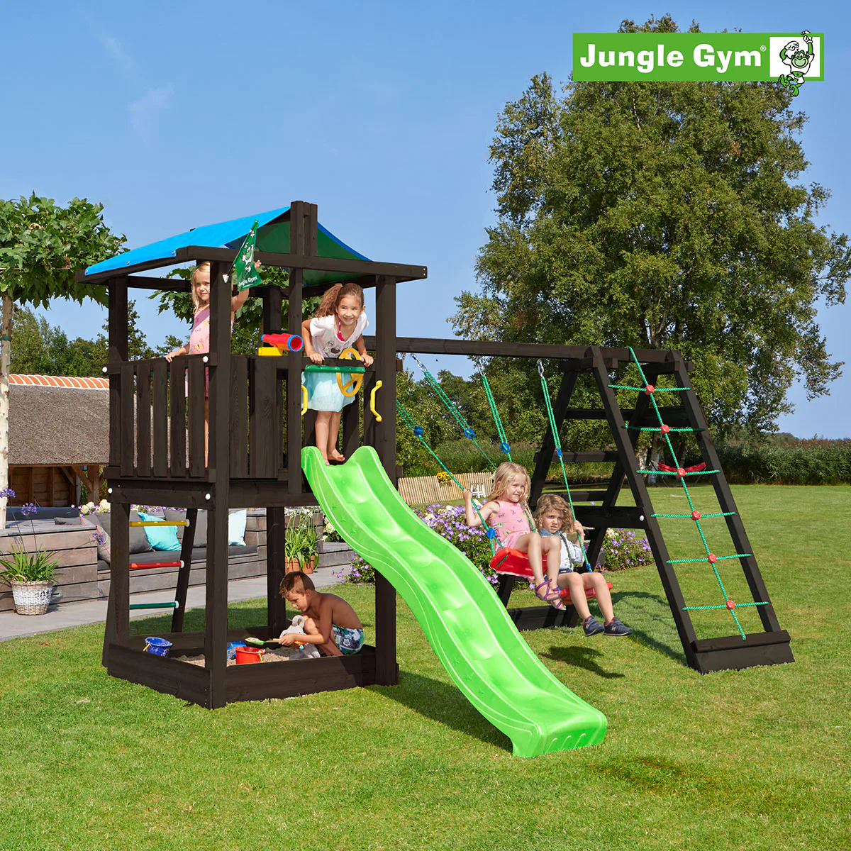 Lektorn Jungle Gym Hut Komplett Inkl Climb Module Xtra