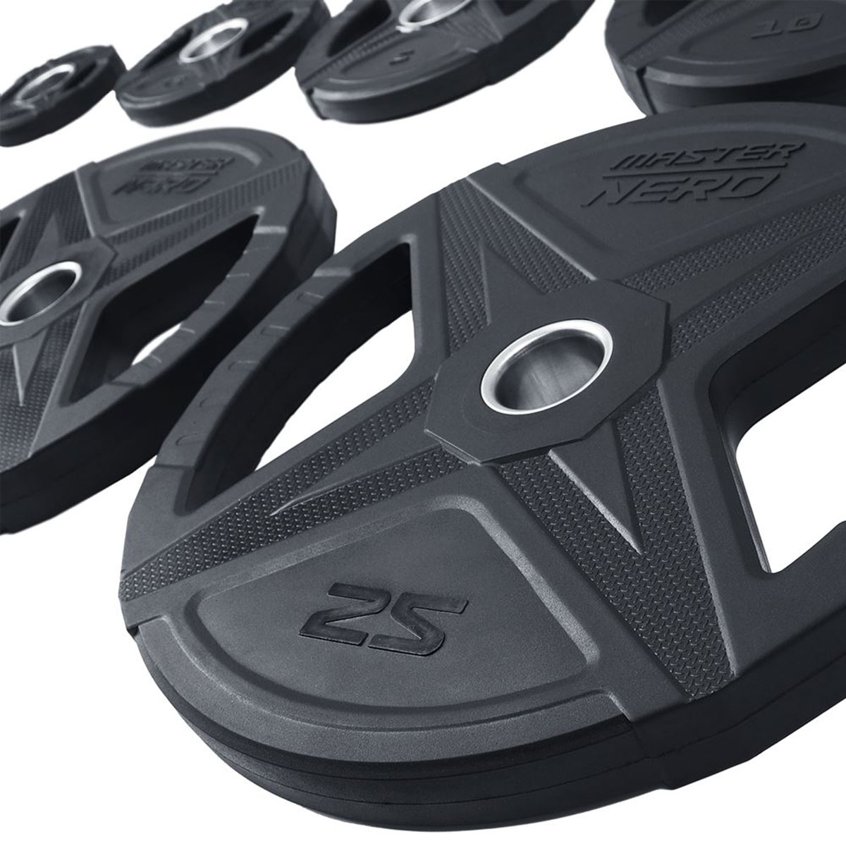 Viktskiva Master Fitness Nero Rubber