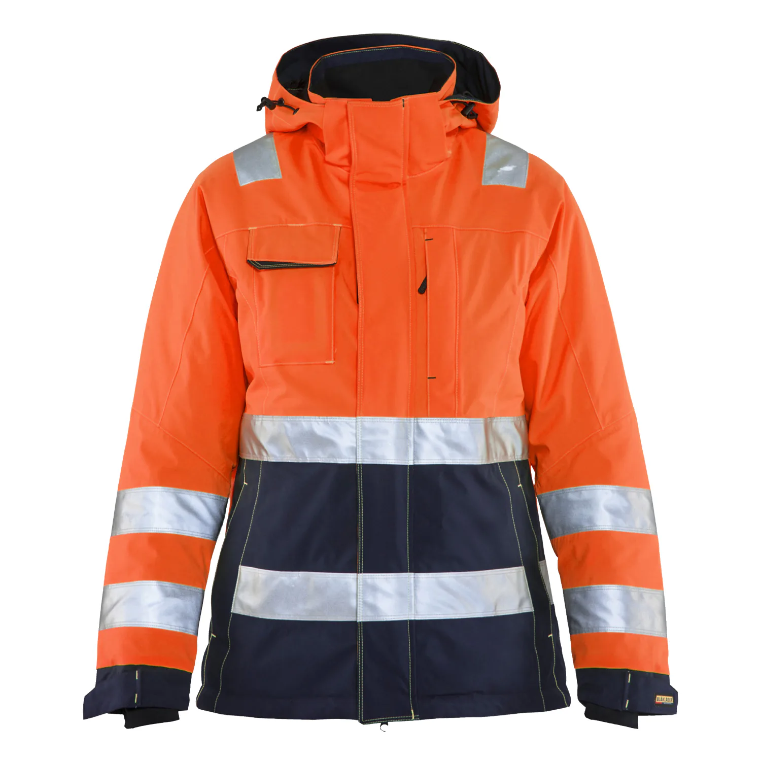 Varselorange/Marinblå
