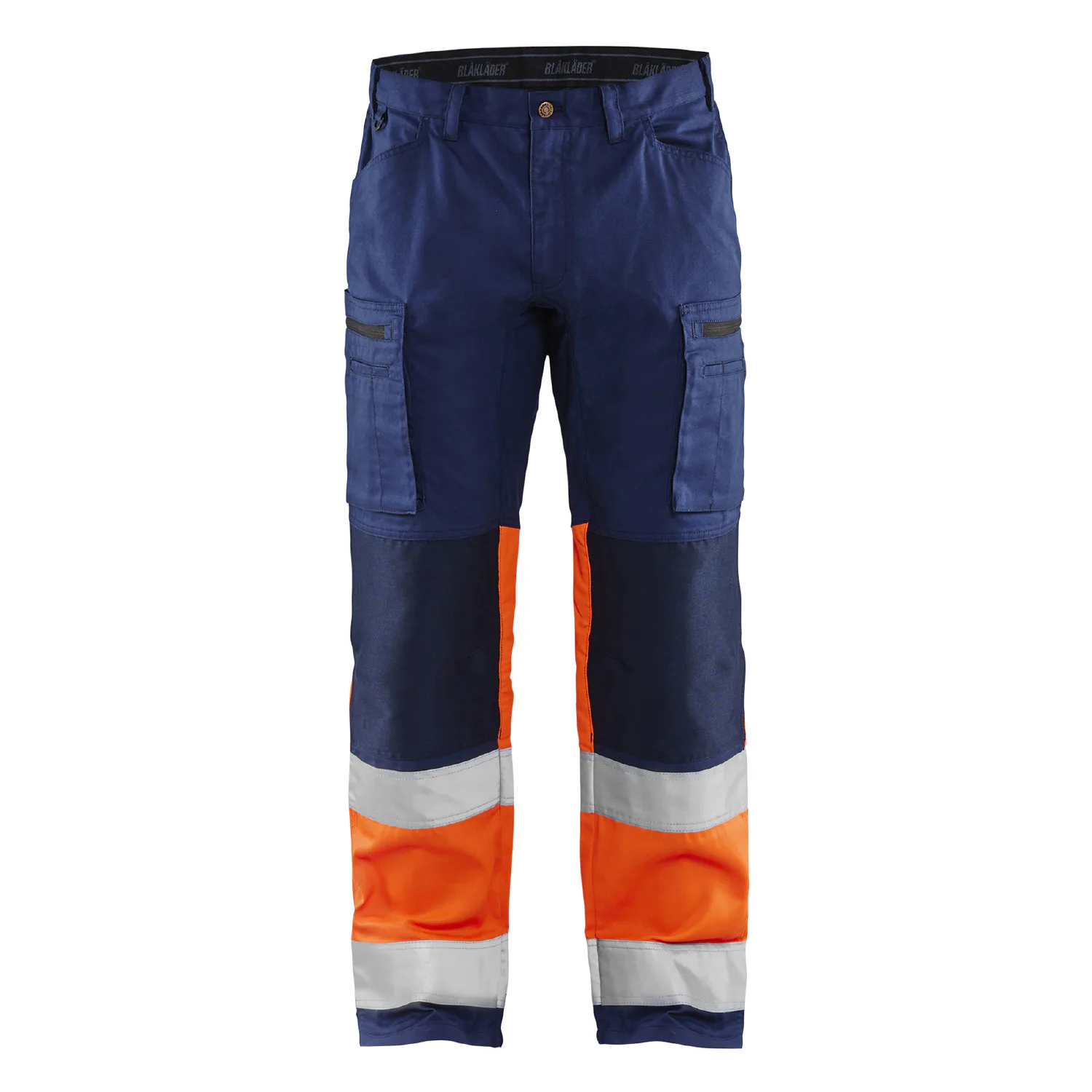 Marinblå/Varselorange