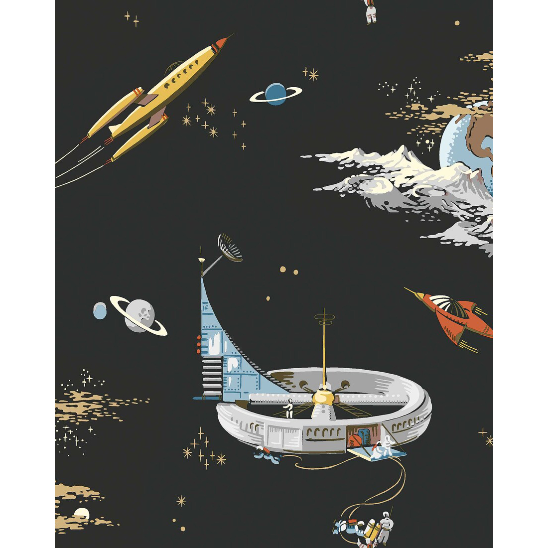 Tapet Boråstapeter Fairyland Space Adventure 8155
