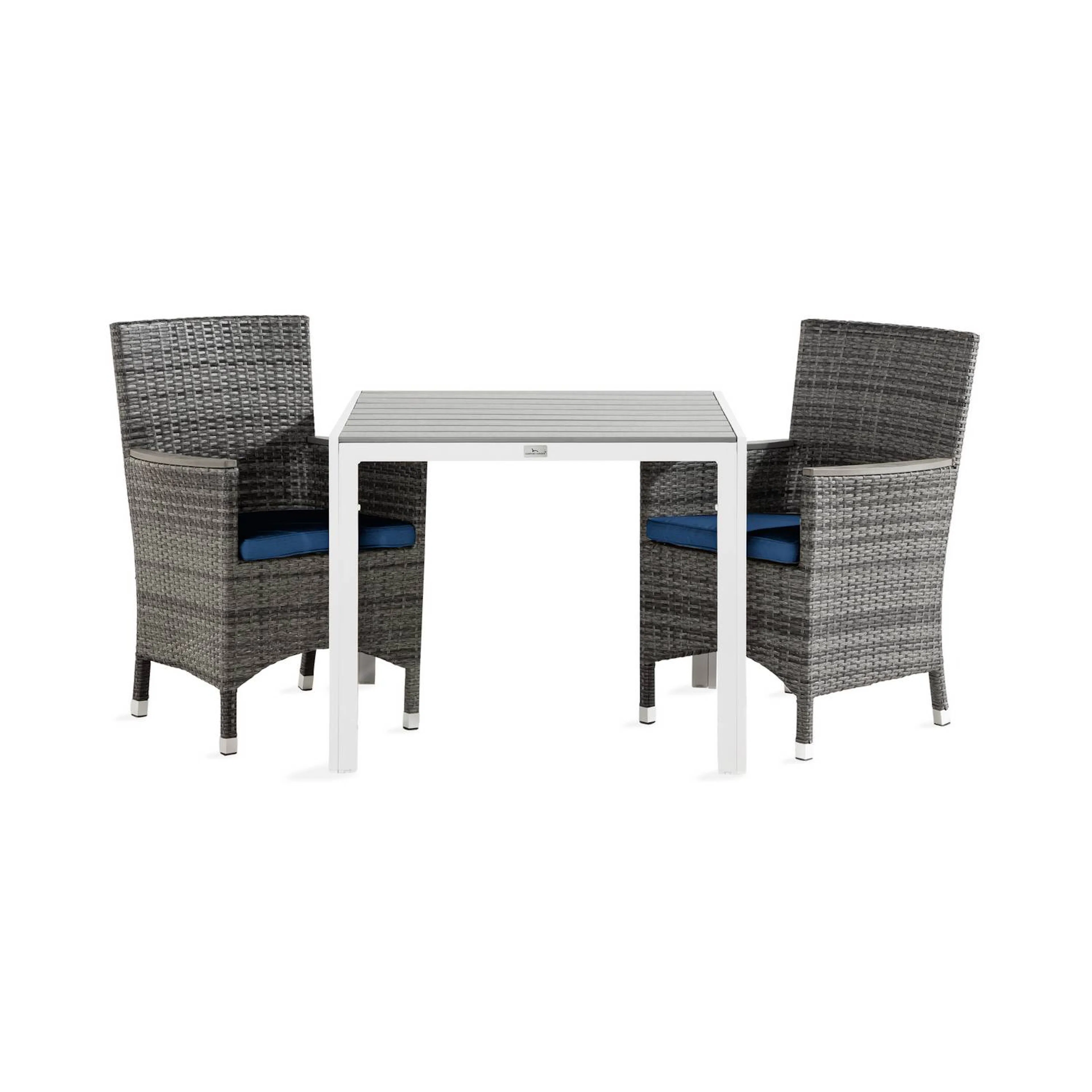 Matgrupp Comfort Garden Tunis Matgrupp Utomhus 90x90 med 2 Thor Lyx Fåtölj m Armledare m Dyna