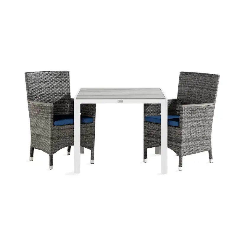 Matgrupp Comfort Garden Tunis Matgrupp Utomhus 90x90 med 2 Thor Lyx Fåtölj m Armledare m Dyna