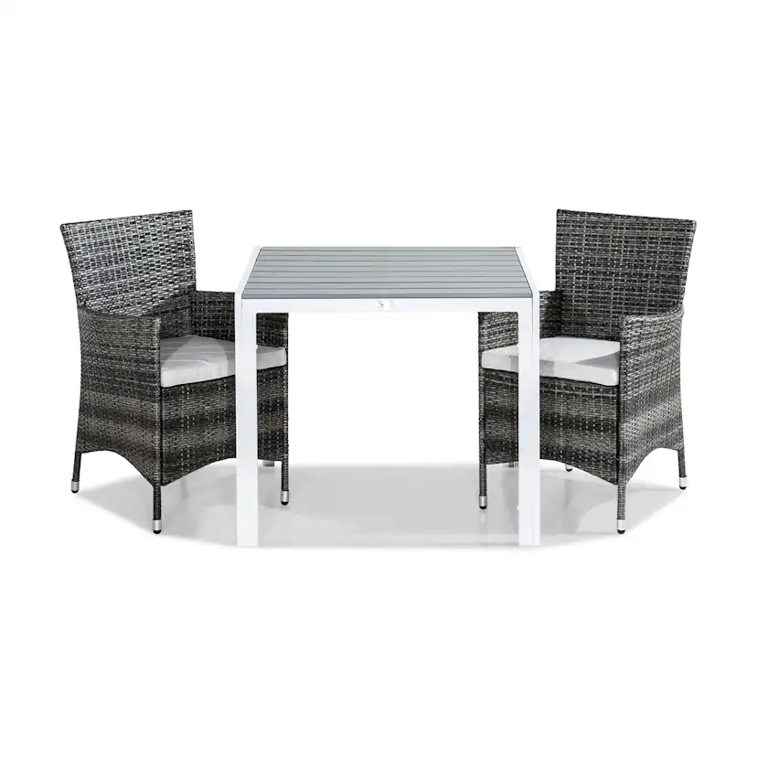 Cafégrupp Comfort Garden Tunis Caféset 90 cm inkl 2 Thor Fåtöljer