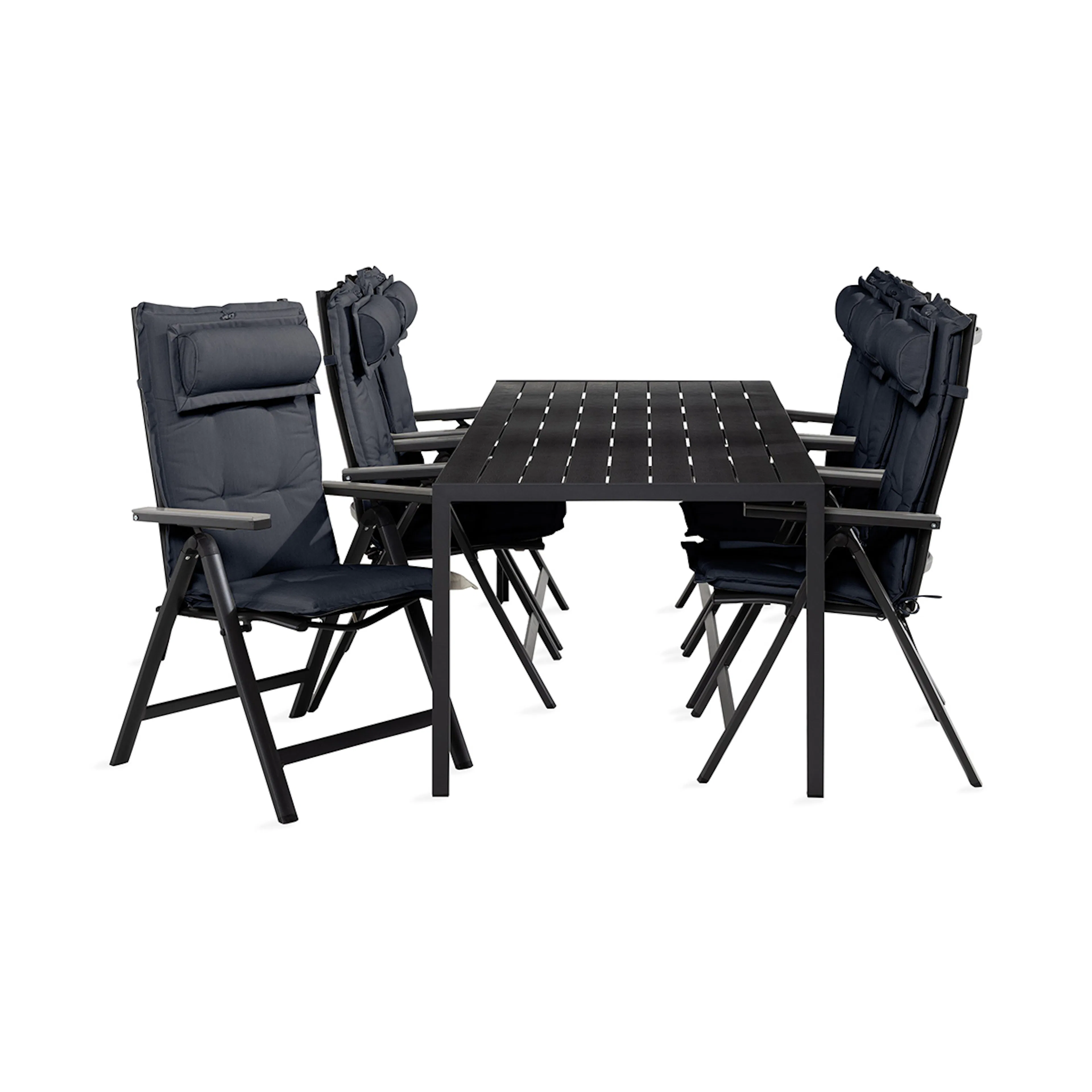 Trädgårdsgrupp Comfort Garden Tunis Matgrupp Utomhus 90x205 + 6 Monaco Light Stol m Dyna