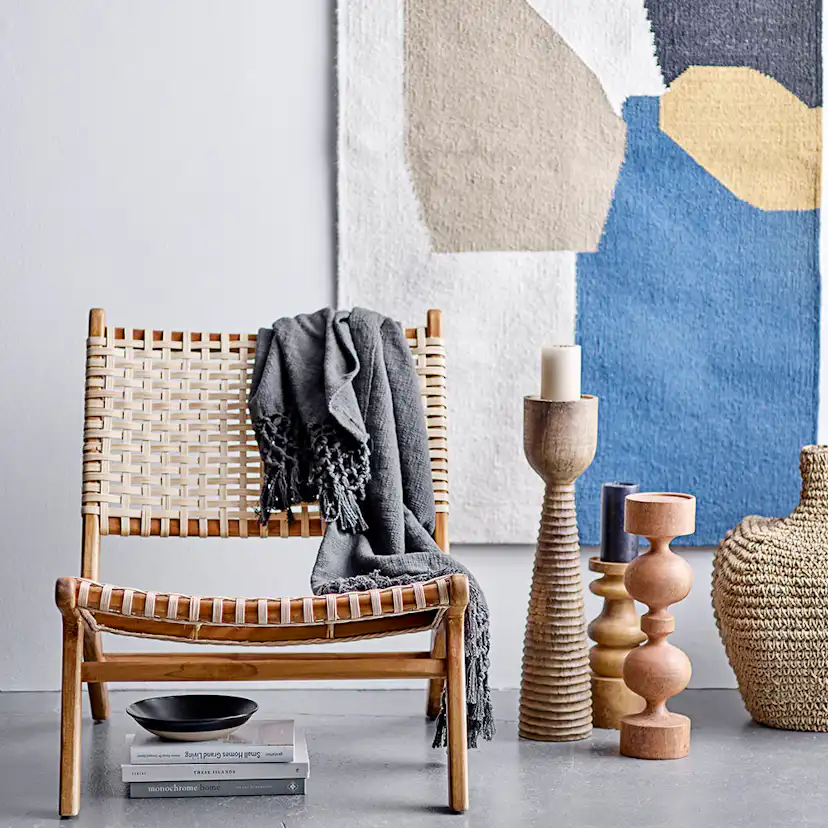 Fåtölj Bloomingville Keila Loungestol i Teak & Rotting