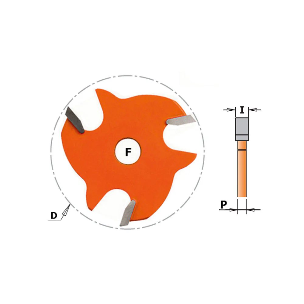 Skivnotfräs CMT Orange Tools