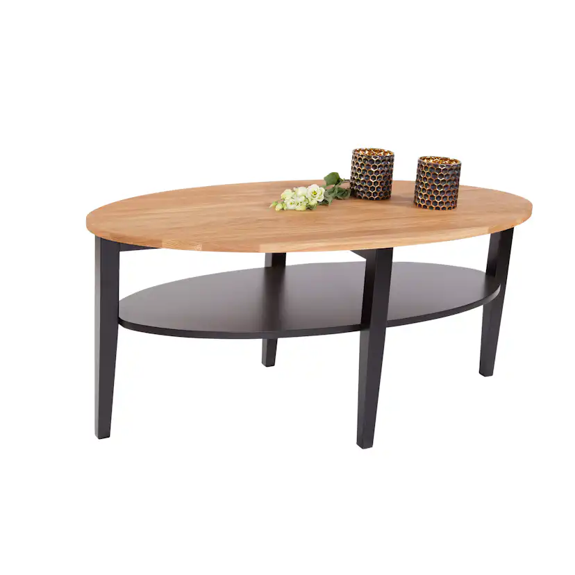 Soffbord Stenexpo Baltimore Ovalt Vardagsrumsbord Mörk Ek 120cm