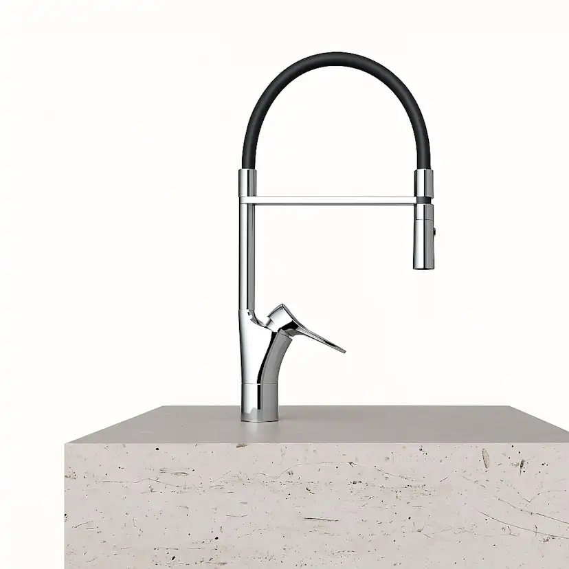 Köksblandare Standard FM Mattsson 9000XE med Flexi-pip och Handdusch i Krom