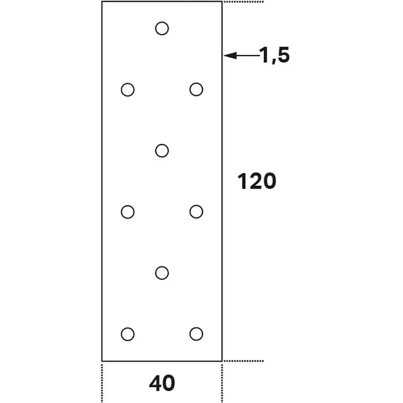 Hålplatta FAST HP Stål