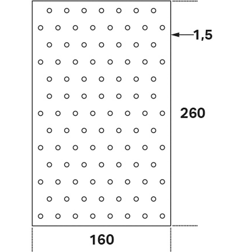 Hålplatta FAST HP Stål
