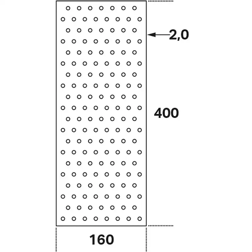 Hålplatta FAST HP Stål