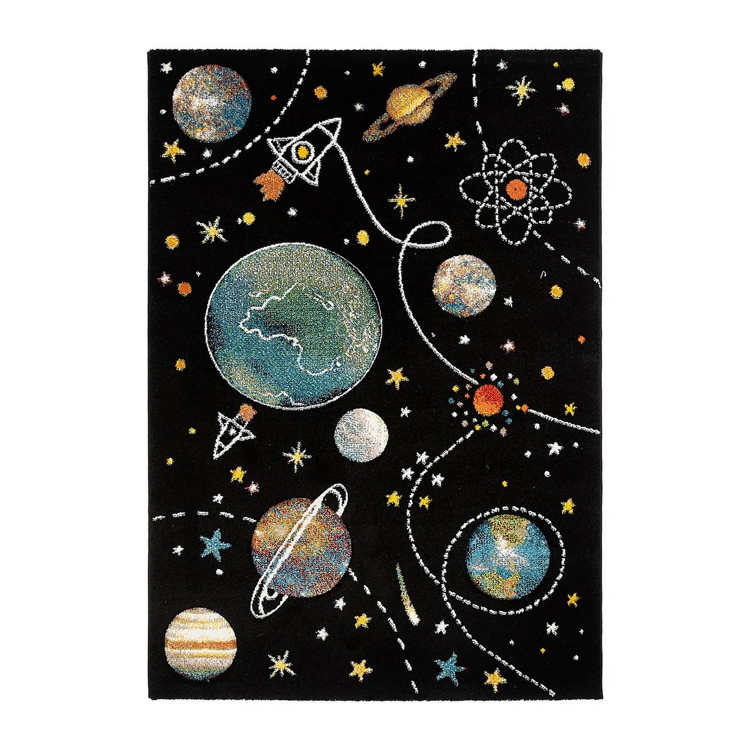 Barnmatta KM Carpets Atlas Space Svart