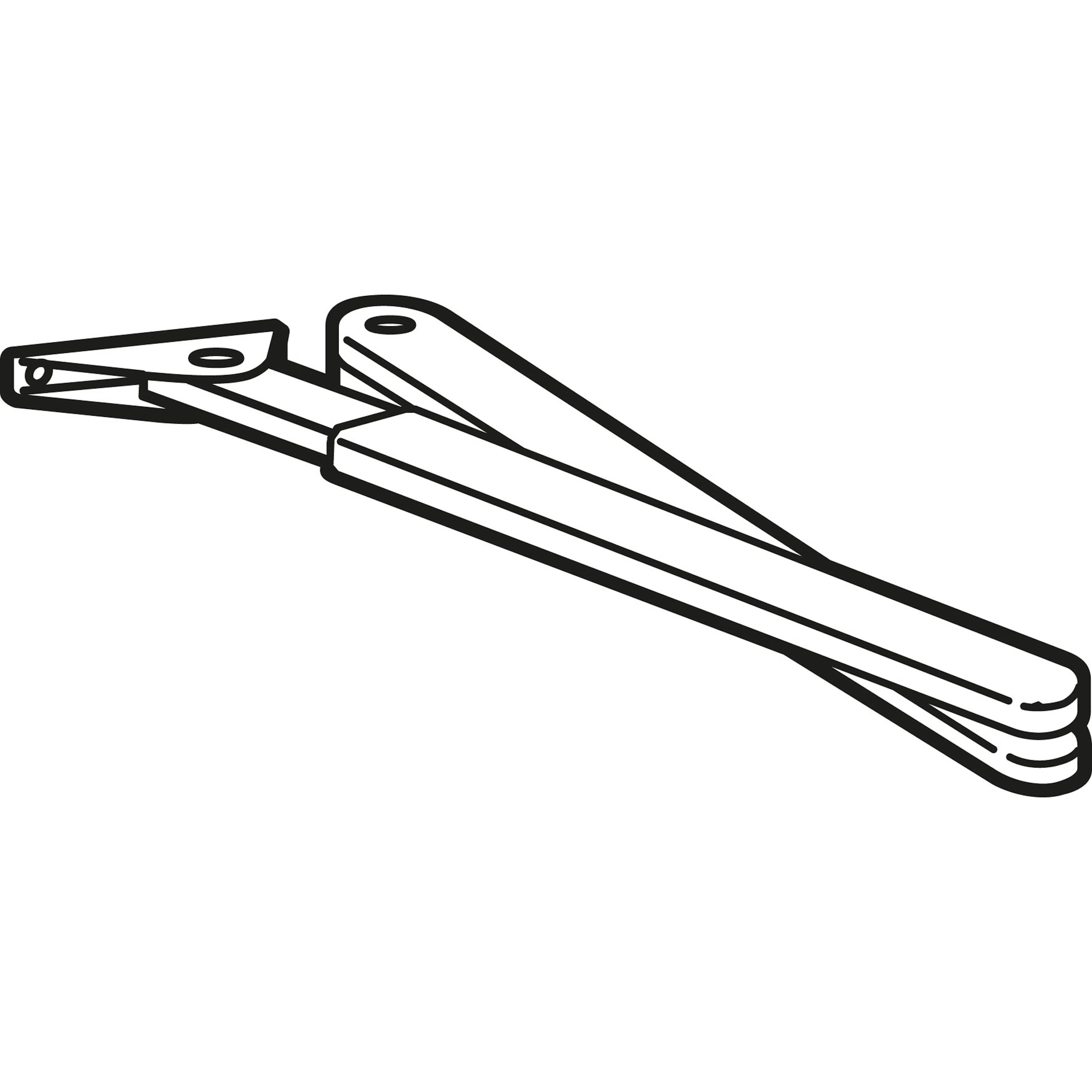 Dörrstängare DormaKaba 83N 2-6 UPPST Arm Silver