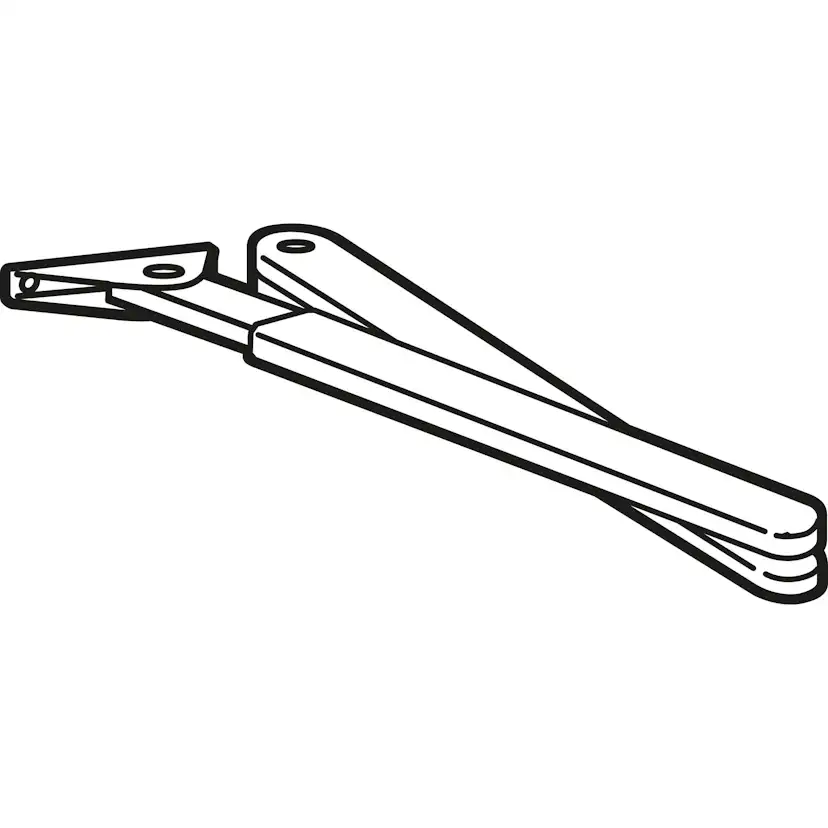 Dörrstängare DormaKaba 83N 2-6 UPPST Arm Silver