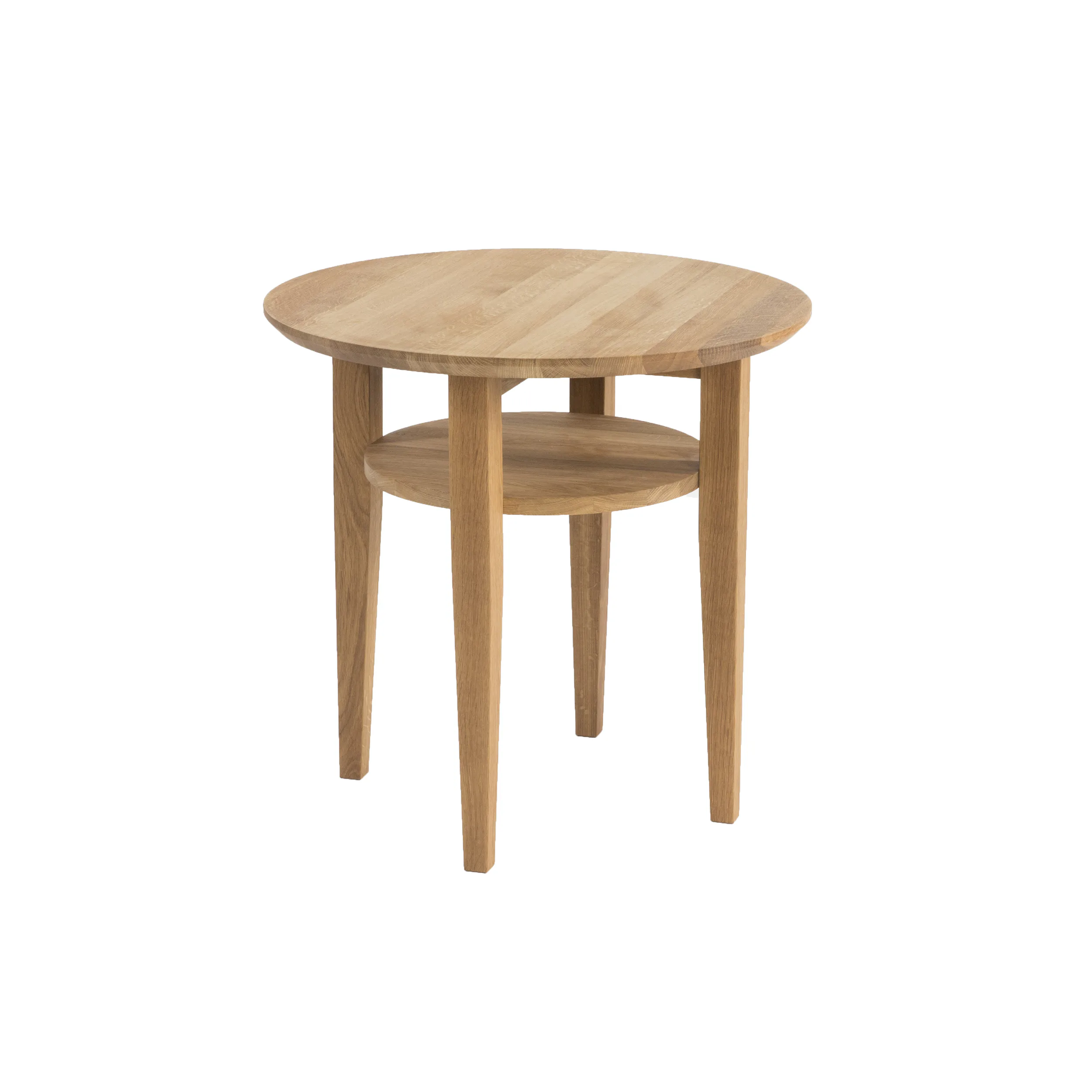 Soffbord Stenexpo Ohio Runt Vardagsrumsbord i Massiv Ek Ø60cm