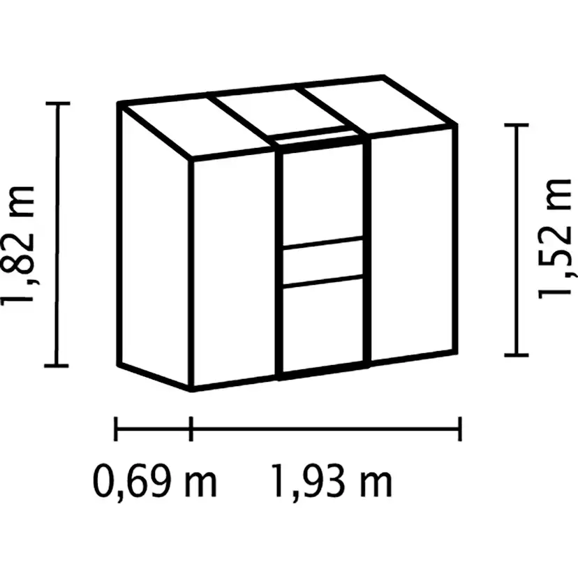 Växthus Vitavia Ida 1,3 kvm