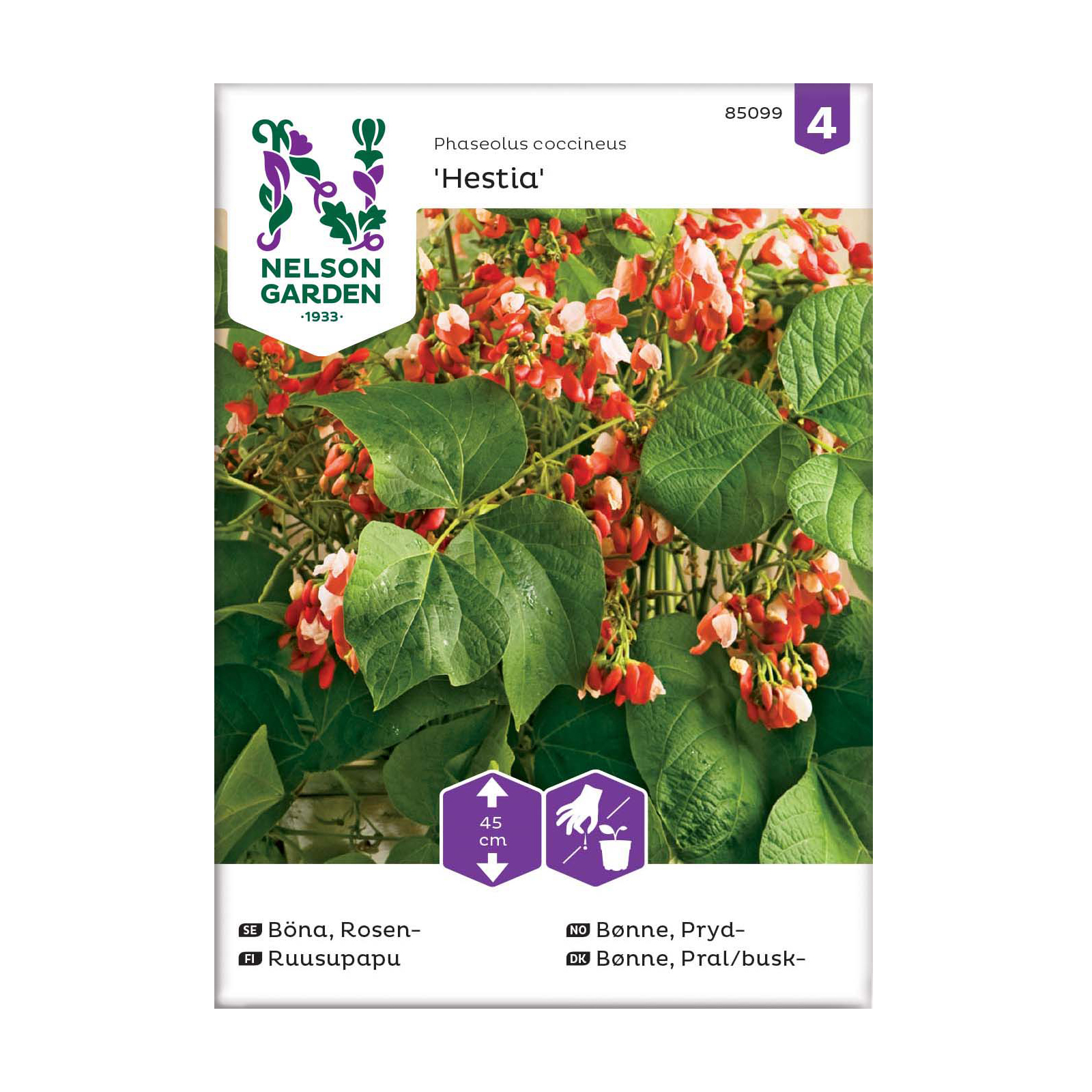 Frö Rosenböna Nelson Garden Hestia Låg