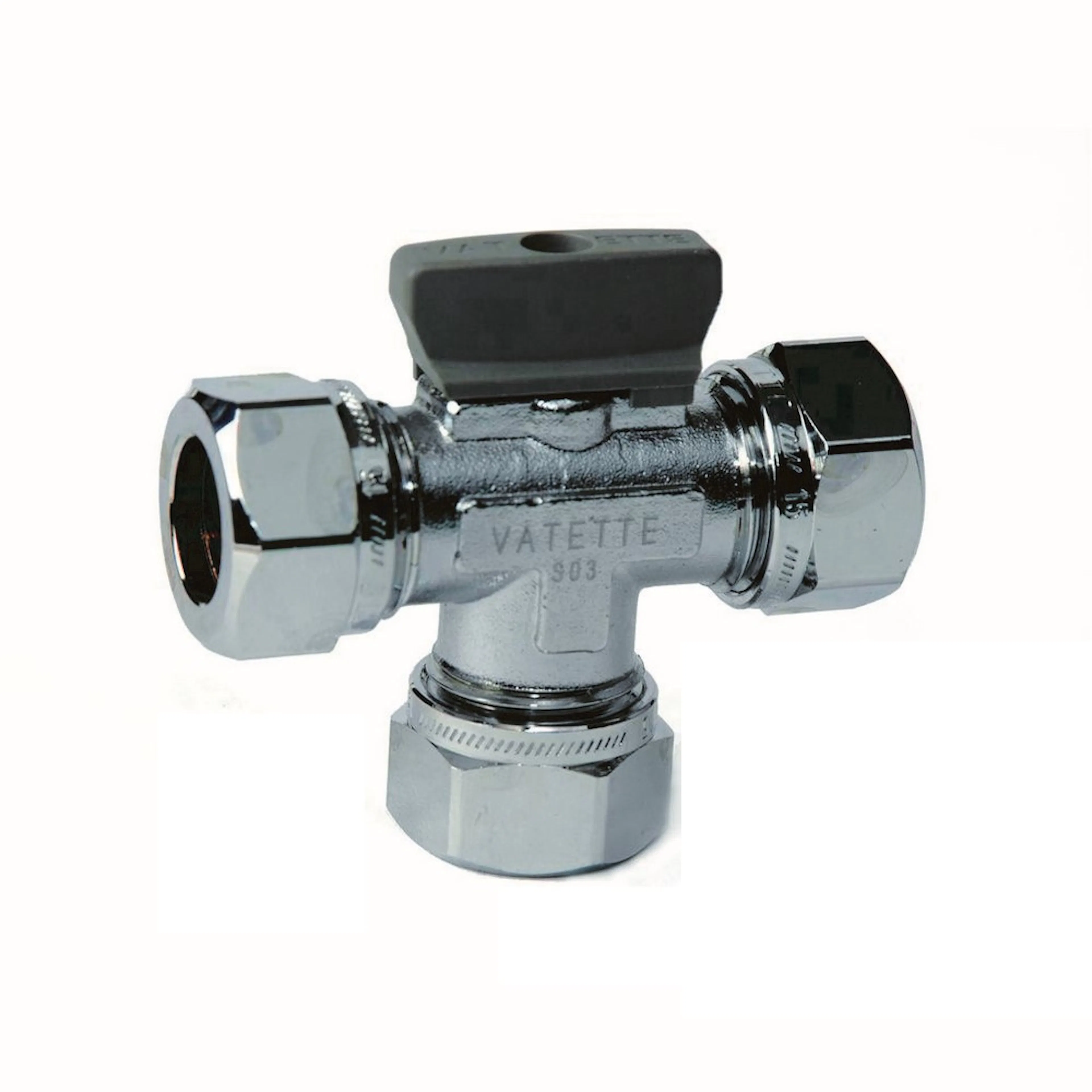 Kulventil Vatette 11150 T-Rör med Vred