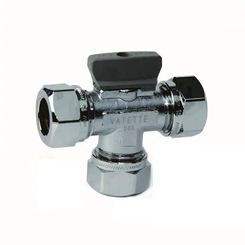Kulventil Vatette 11150 T-Rör med Vred