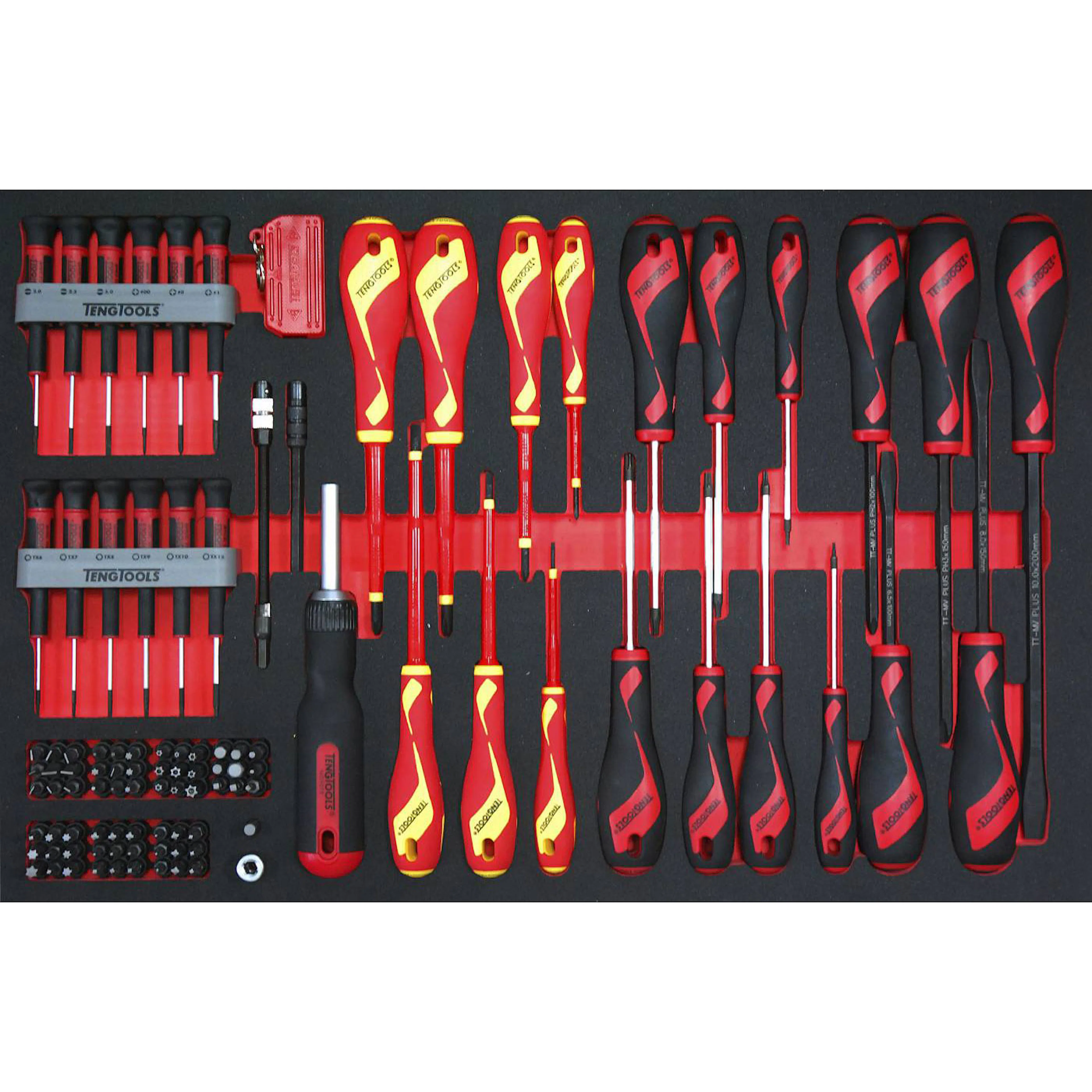 Skruvmejsel/bitssats 98 delar Teng Tools TTEMB98N