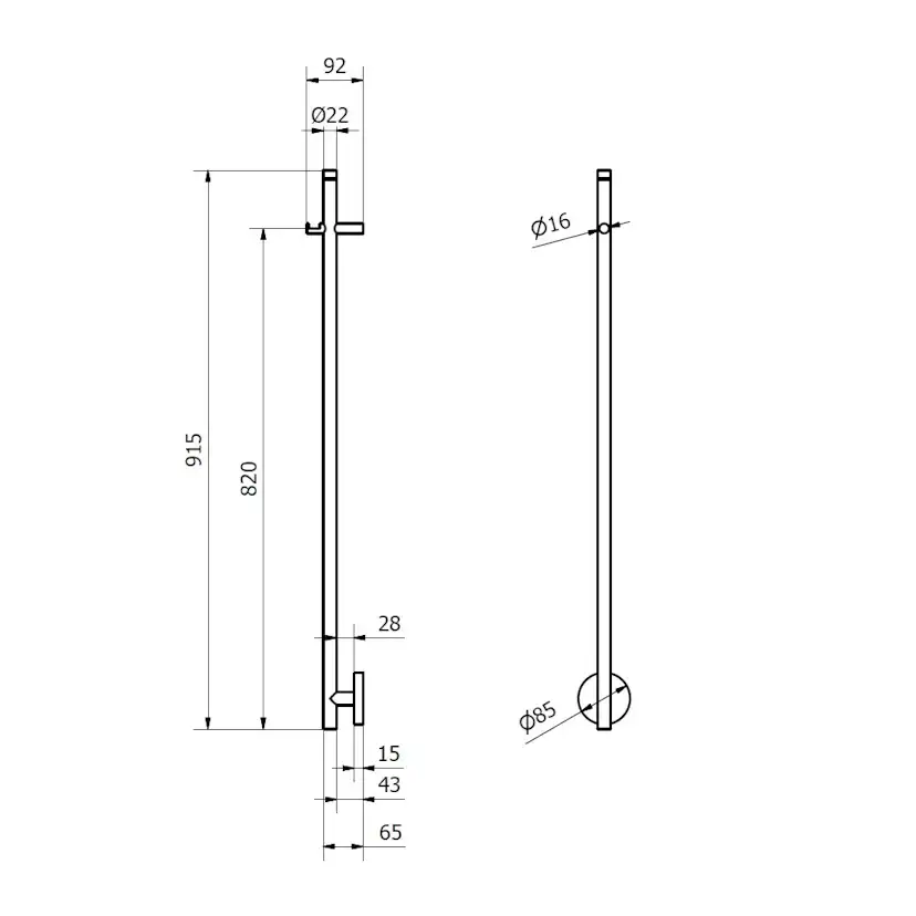 Handdukstork Alterna Rod