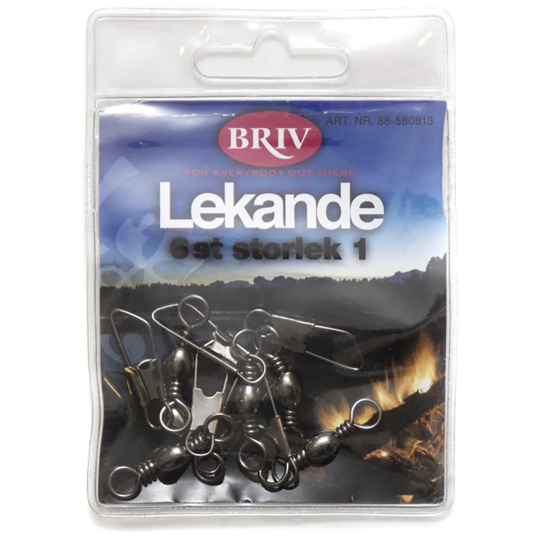 Fiskekrok Briv Lekande 6-Pack Stl 1