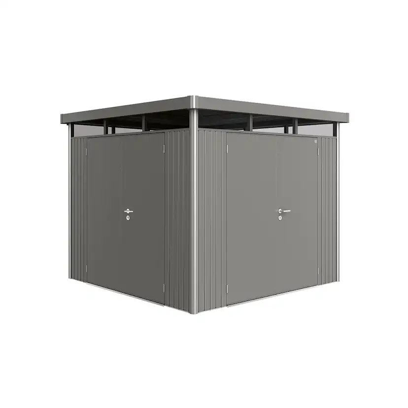 Extra Dubbeldörr Biohort Kvartsgrå Highline, Avantgarde, Panorama