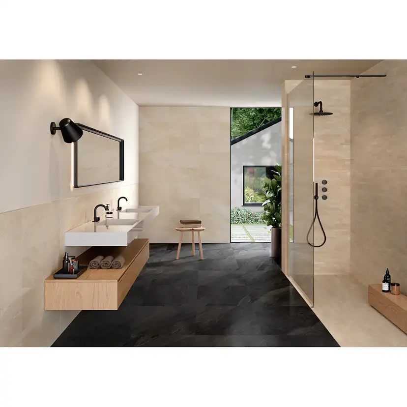 Klinker Lhådös Ekudden Svart RT 60x60 cm