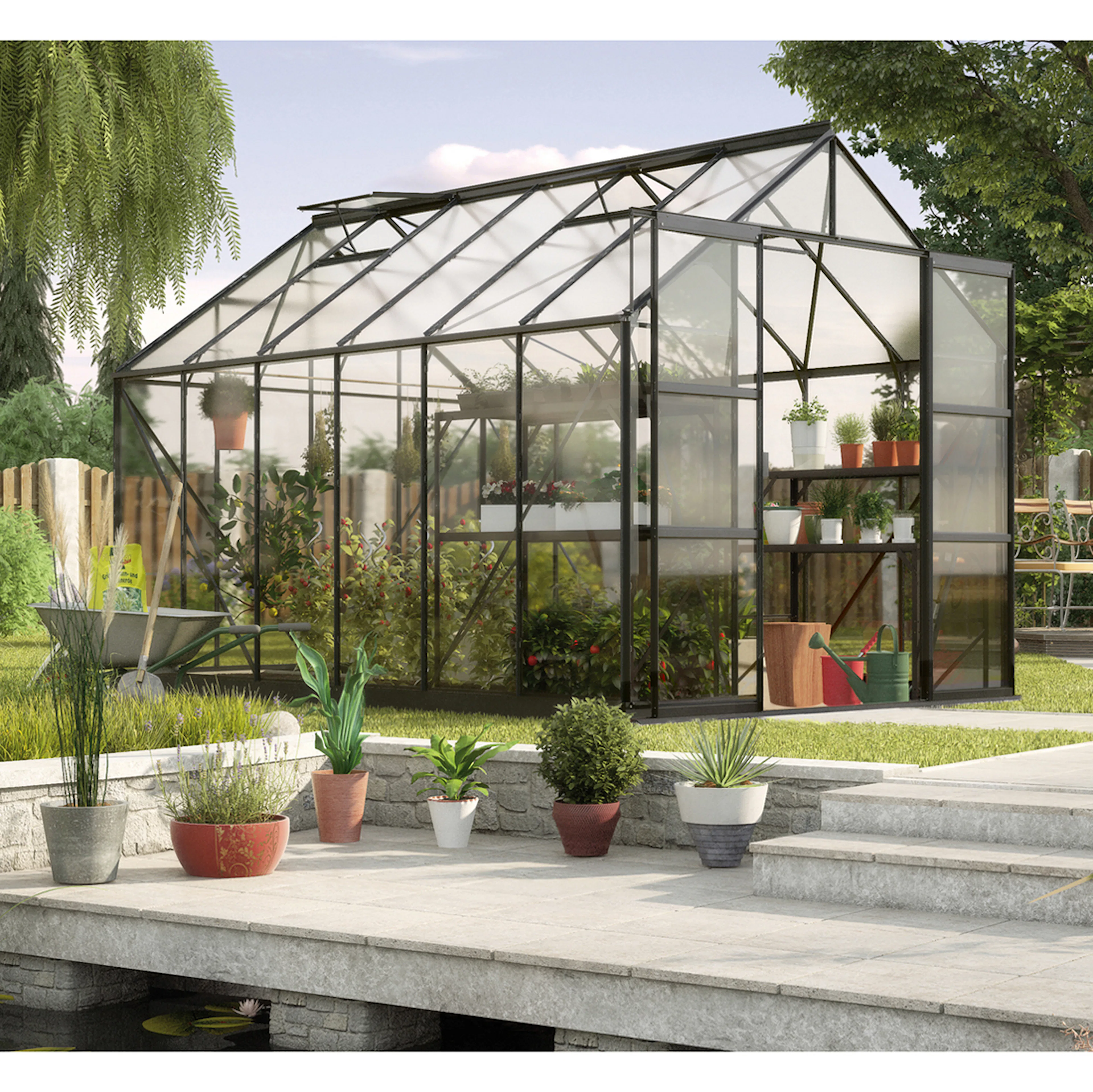 Växthus Vitavia Phoenix med Sockel