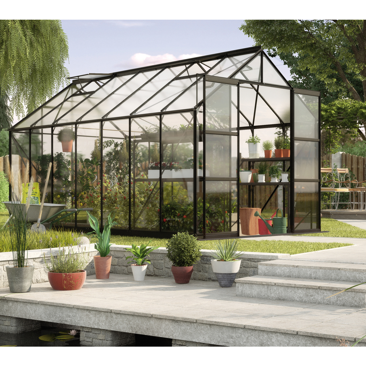 Växthus Vitavia Phoenix med Sockel