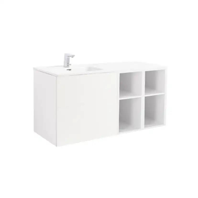 Tvättställsskåp Alterna Isella med Öppen Förvaring och Tvättställ