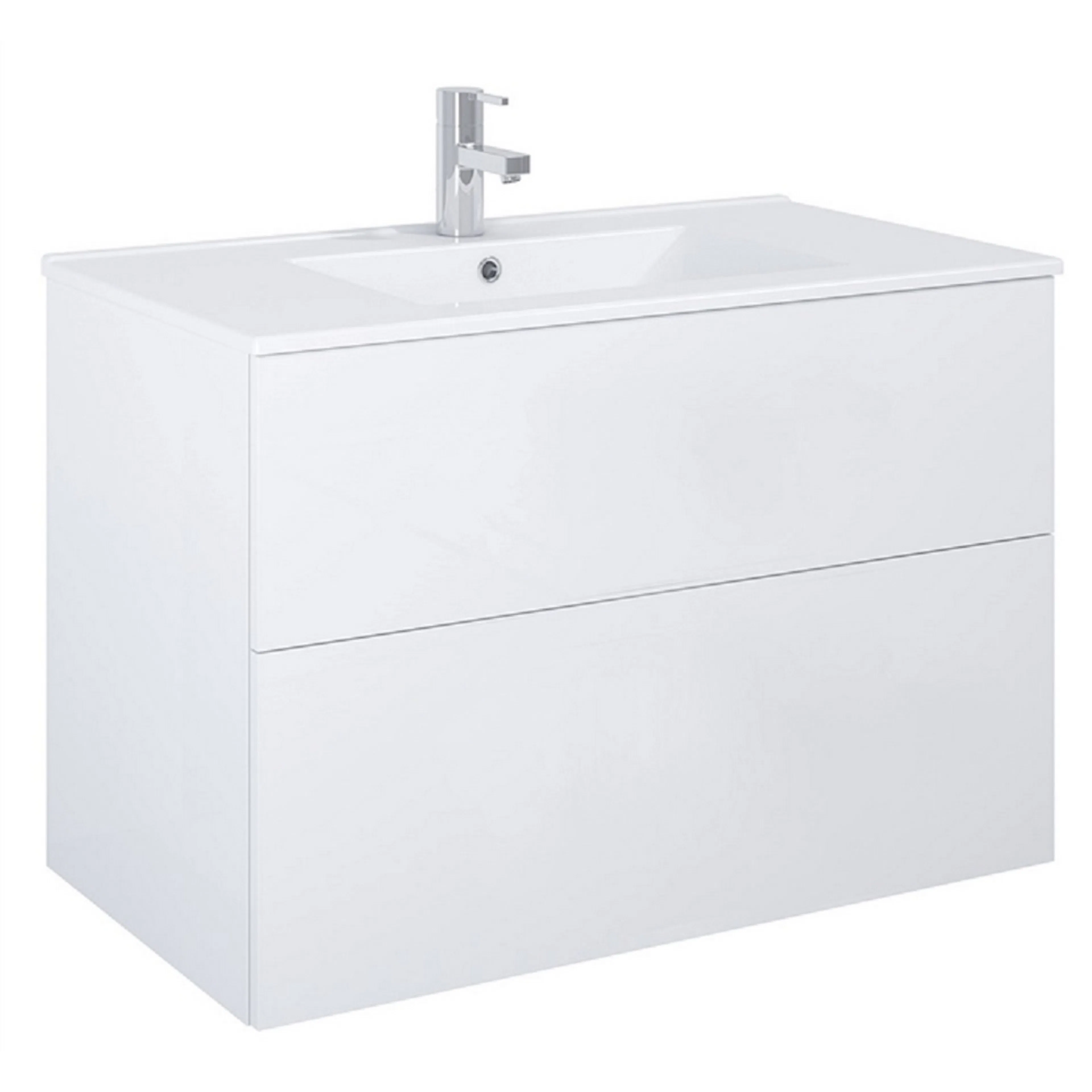 Tvättställsskåp Alterna Isella Kompakt med Ariella Porslin Tvättställ