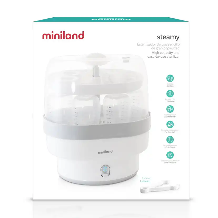 Sterilisator Miniland Steamy Flaskvärmare