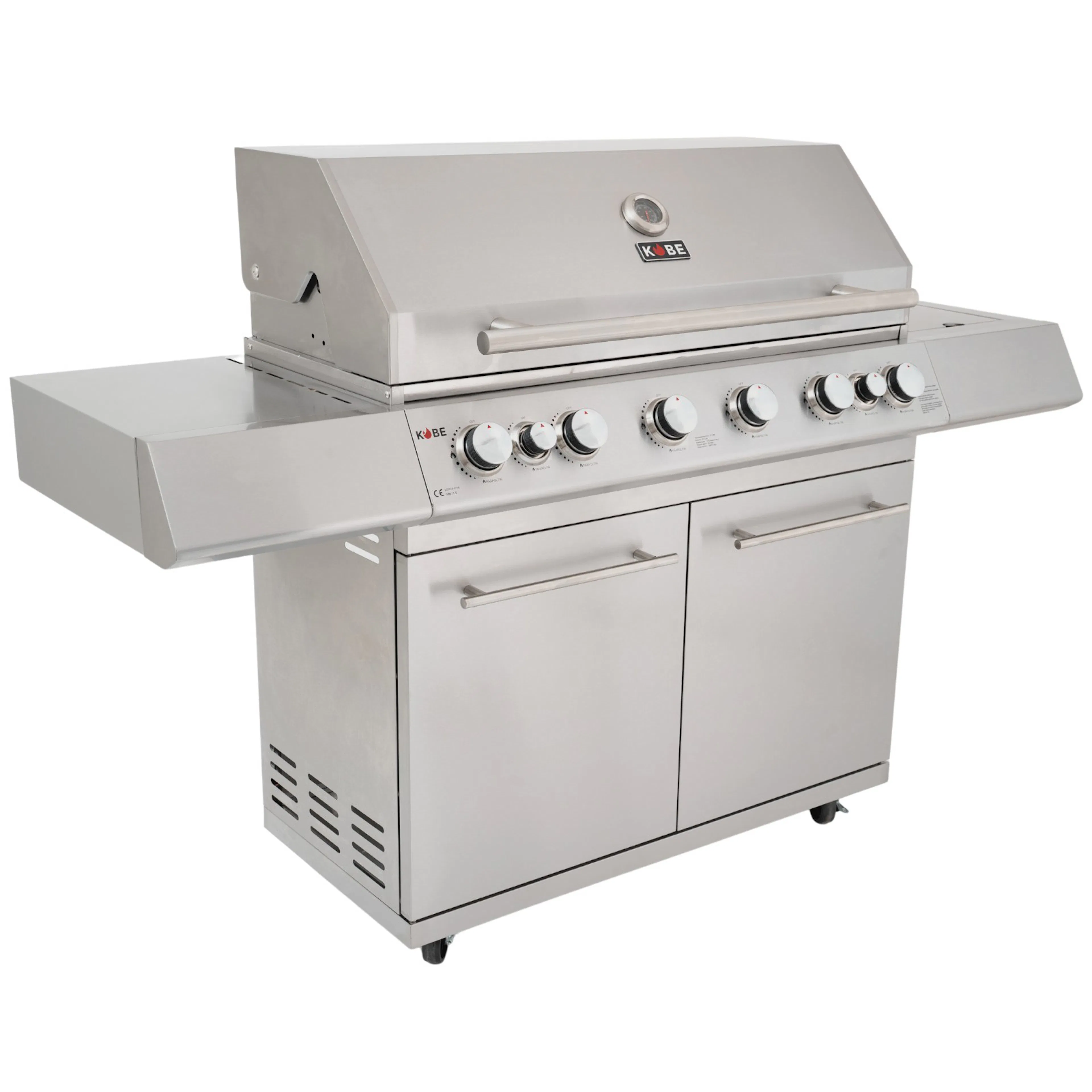 Gasolgrill Kobe 6+1+1 Rostfritt Stål