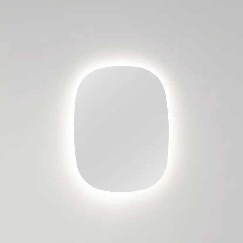 Badrumsspegel Macro Design Vega Oval Ambilight med Bakgrundsbelysning