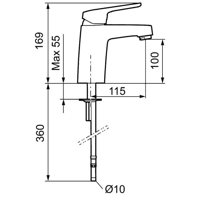 Tvättställsblandare FM Mattsson Siljan LF