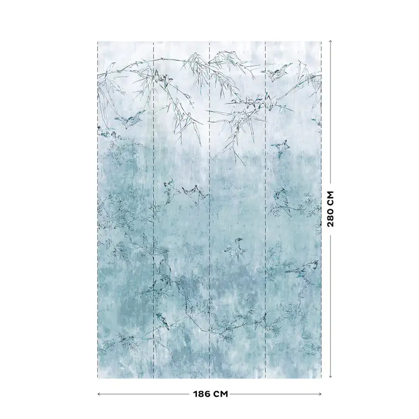 Fototapet Art For The Home Japenese Birds 280x186cm