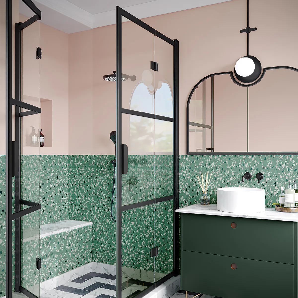 Duschhörn Hietakari Bläk 89A Tokyo Vikbara Dörrar