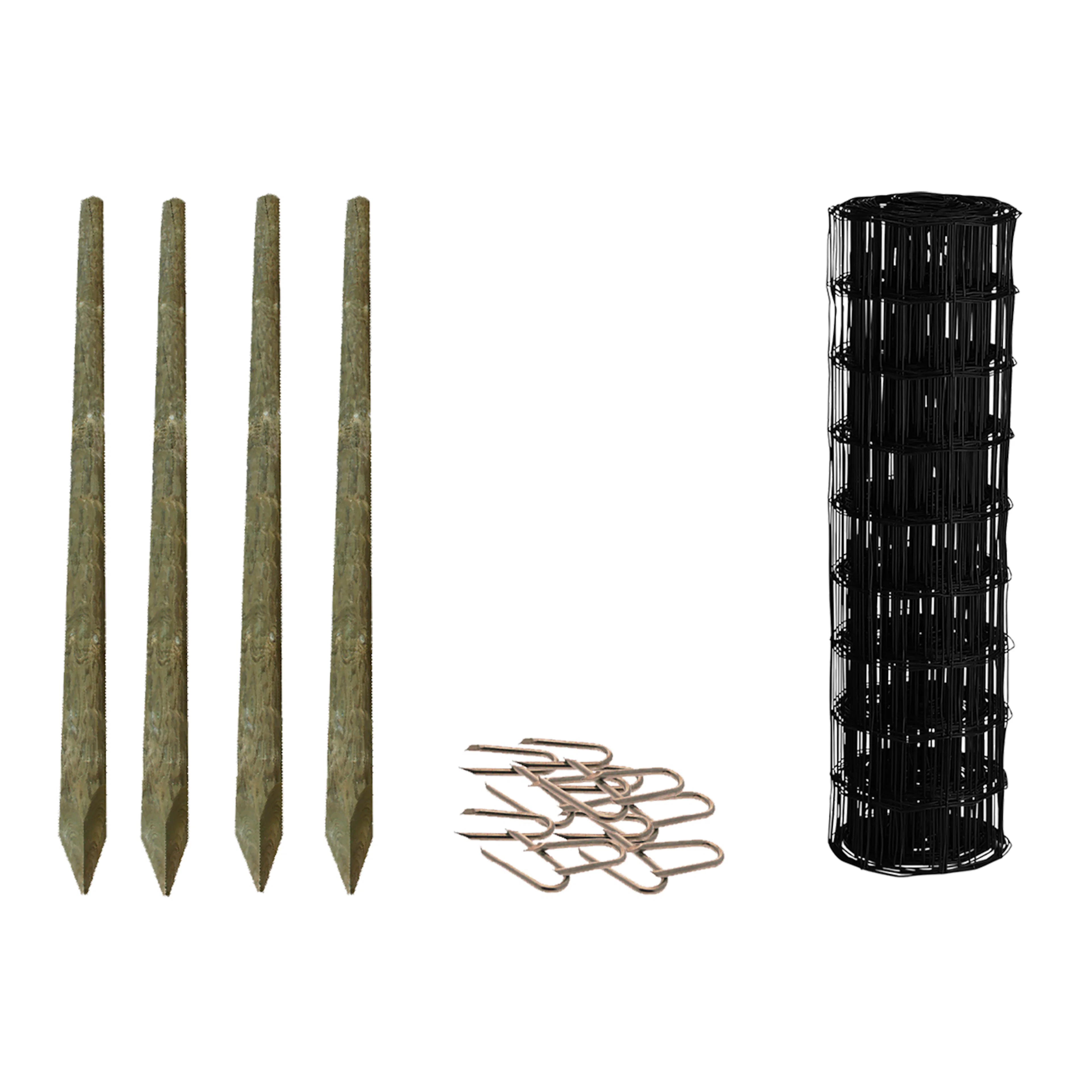 Villastängsel HORTUS Svart Lyx Komplett Set