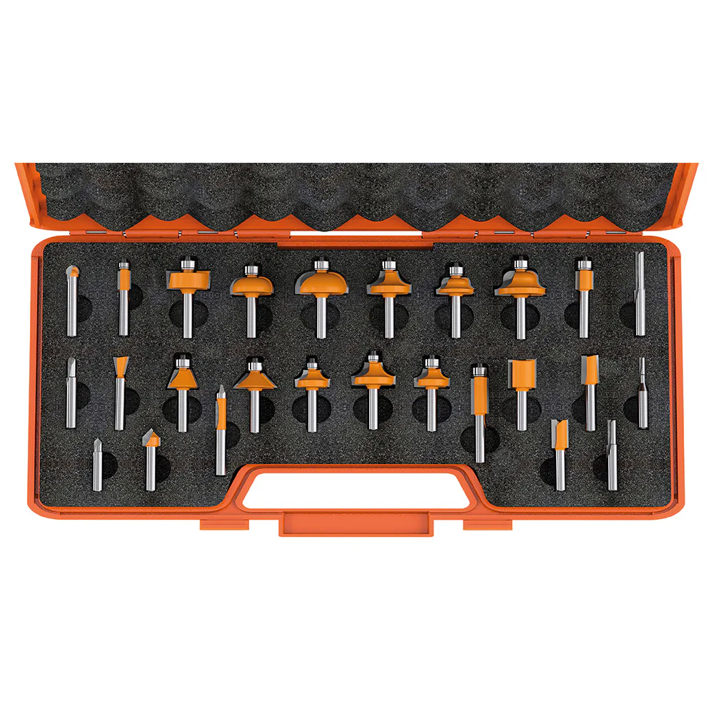 Frässet CMT Orange Tools 26 delar K8