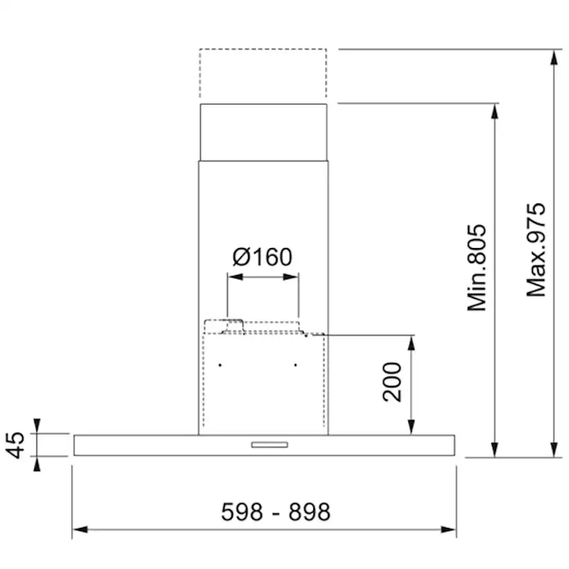 Spiskåpa Franke T45 782-10/12 60 RF