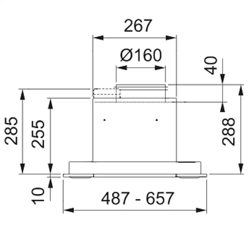 Spiskåpa Franke 622-16 49 Rostfri