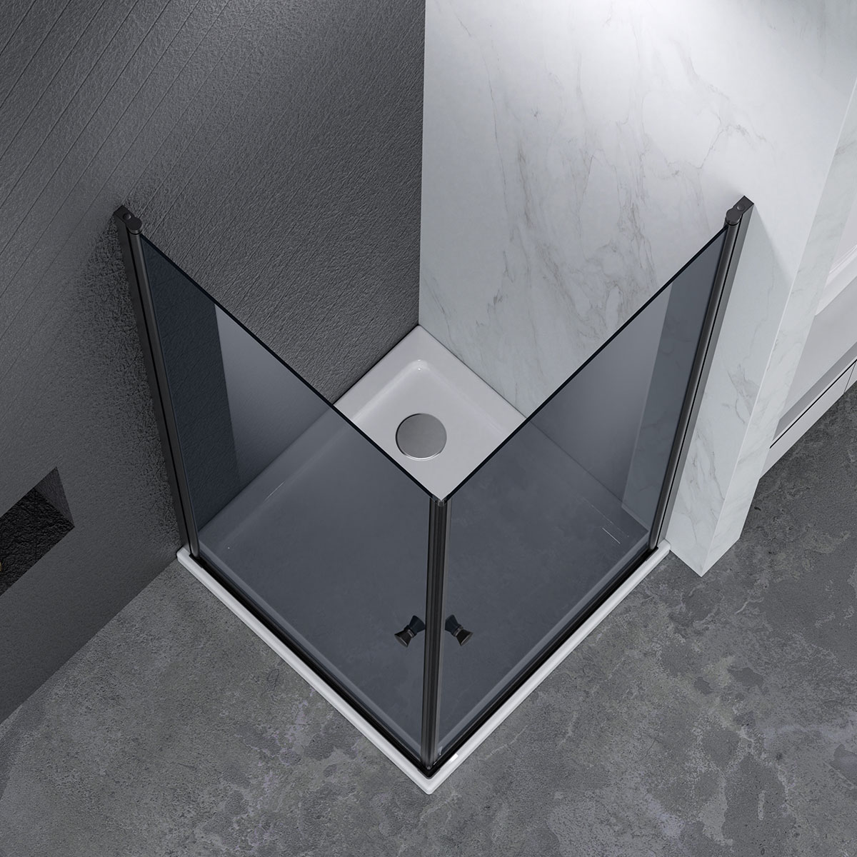 Duschhörn Nortiq Ystad 90x90 cm