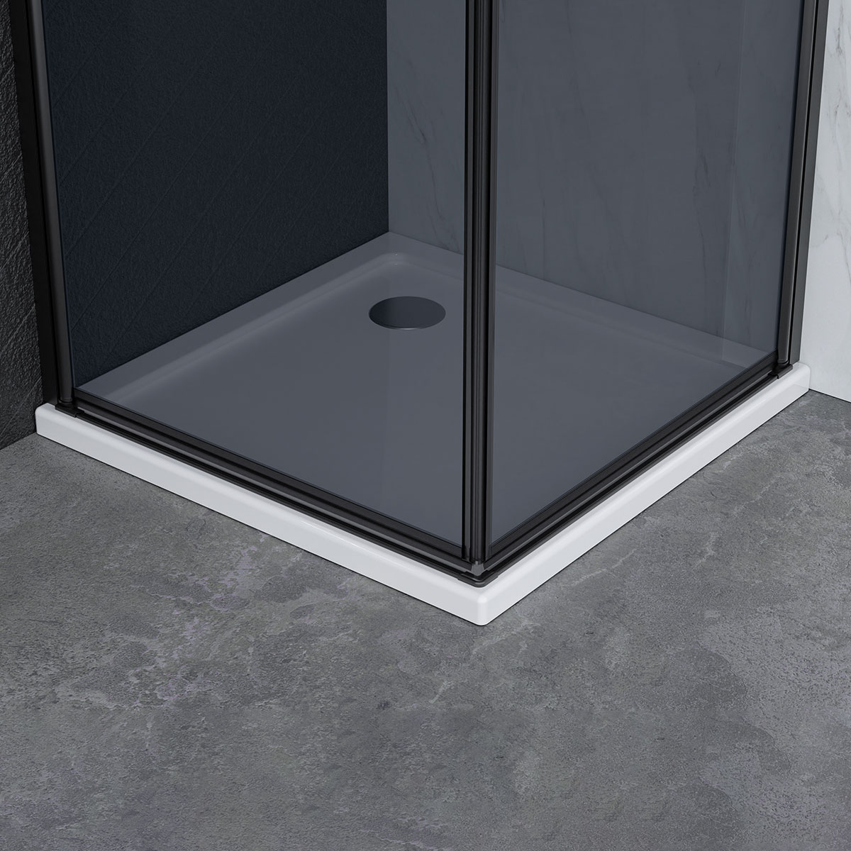 Duschhörn Nortiq Ystad 90x90 cm