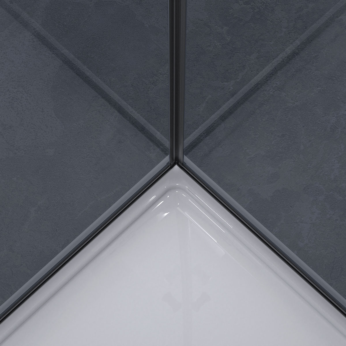 Duschhörn Nortiq Ystad 90x90 cm