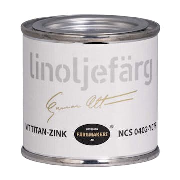 Linoljefärg Ottosson Vit Titan-Zink