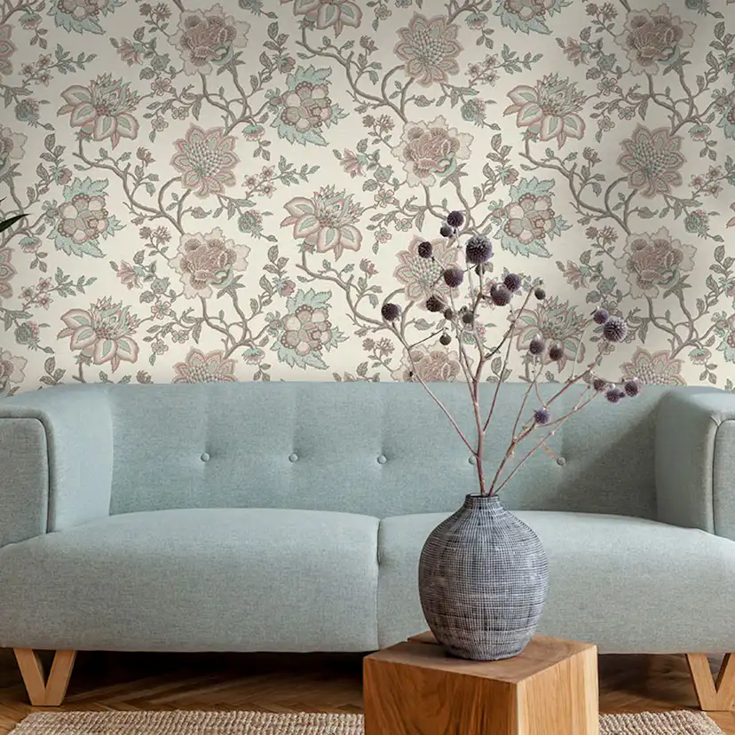 Tapet Holden The Lost Gardens Regan Pink Teal 91612