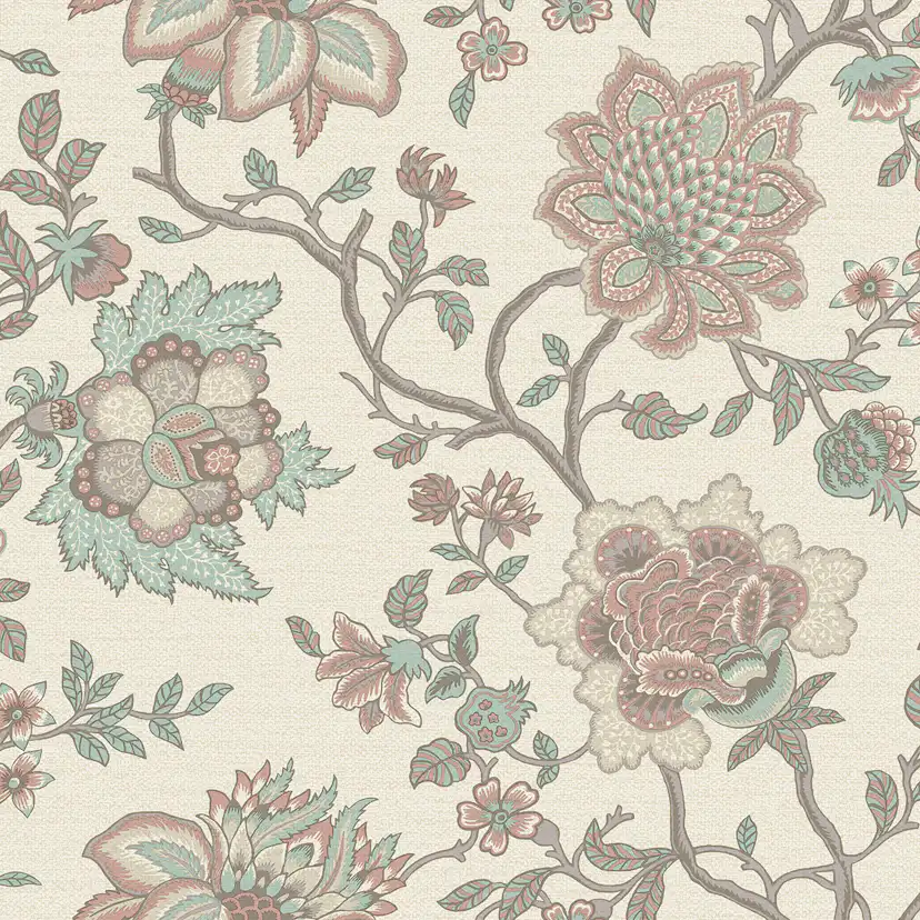 Tapet Holden The Lost Gardens Regan Pink Teal 91612